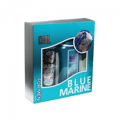 ФЕСТИВА Наборы парфюмерные мужские Blue Marine COOL ( Ш+П/Бр ) (7) 1 нбр