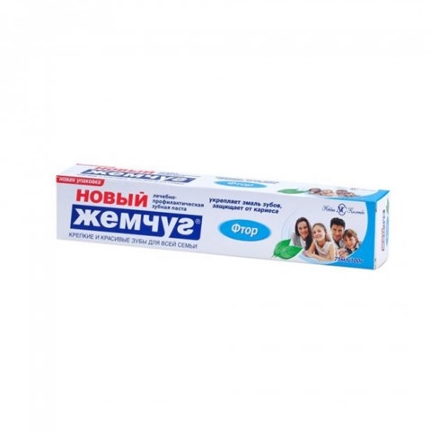 НК Зубная паста Жемчуг с. ФТОРОМ футляр (м) 75 мл