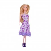 РЫЖИЙ КОТ Игрушка Кукла в Фиолетовом Платье 29 см 1 шт